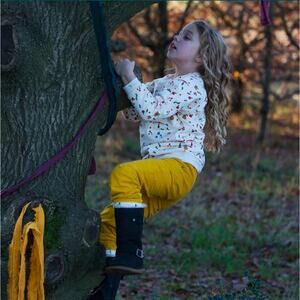 Little Green Radicals Yellow Corduroy Adventure Pants